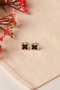 Heliophilia Silver Pendientes CKP9864 Dorados de Metal con Recubrimiento de Laca